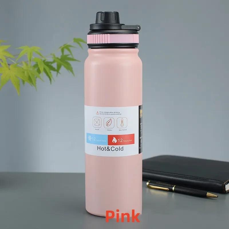 600ML/800ML Outdoor Use Thermos Lightweight Kettle Water Bottle with Tea Filter 304 Stainless Steel Thermal Cup Leak-proof Flask Active