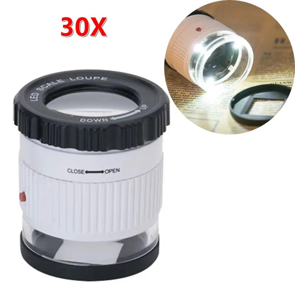 3/5/10/30X Magnifying Glass K9 Optical Lens Monocle Magnifier Magnifier Eye Lens Watch Repair for Coin Stamps Jewelry Lupe Loupe