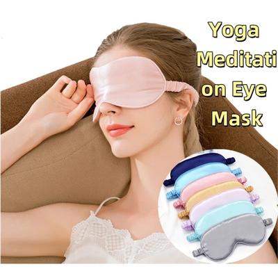 Yoga Meditation Augenmaske Verdunkelung Porosität Doppelseitige Maulbeerseide Schlafen Bequem Sehschutz Und Müdigkeitslinderung