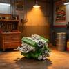 Engine V8 Decorative Item, High-end Model, Office Decoration, Creative Resin Handicraft