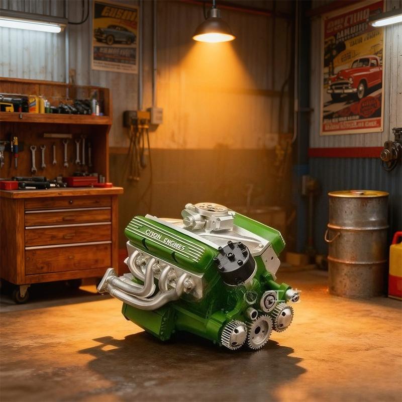 Engine V8 Decorative Item, High-end Model, Office Decoration, Creative Resin Handicraft
