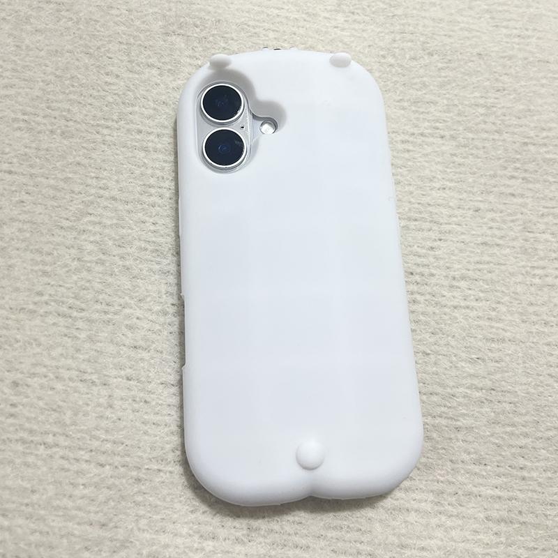 Cute 3D Bear White Soft Silicone Phone Case For For Iphone 11 12 13 14 1 16 17 Pro Max Kawaii Cartoon Back Cover