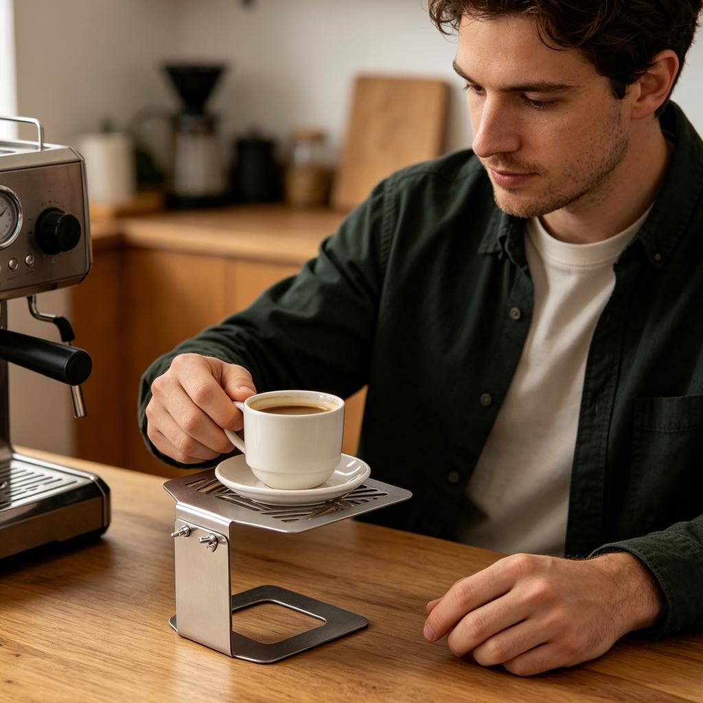 New Coffee Machine Electronic Scale Bracket 304 Stainless Height Increasing Bracket Adjustable Coffee Support Bracket