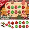 500pcs/Roll Round Window Display Sealing Sticker Decorative Gift Box Self-adhesive Stickers Christmas Decor