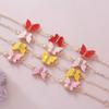 Ladies Titanium Steel Acrylic Rhinestone Butterfly Bracelet Jewelry