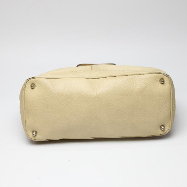 COACH leather Tote Bag leather beige Women 5056 Used