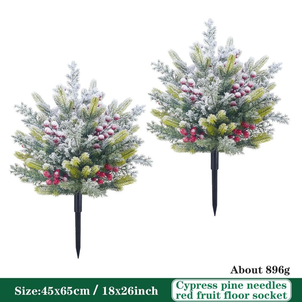 Cross-border Artificial Snow Berry Pine & Cypress Garden Decoration