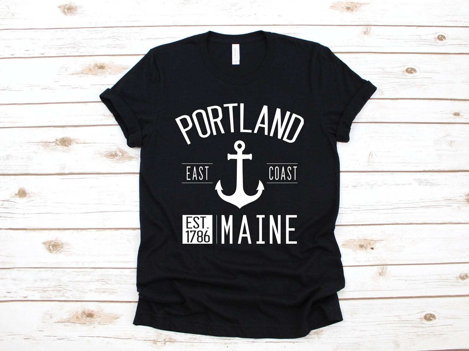 Portland Maine T-Shirt, Portland ME Shirt, Tank Top, T-shirt, T-shirt,T-shirt, Apparel Gift 3XL