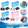 Swim Training Pull Buoy Adjustable Strap Hand Paddles Lightweight Swim Training Equipment 5-Layer Pull Buoy for Pool