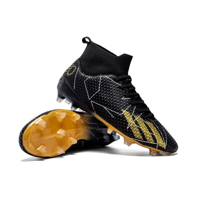 Football shoes long broken nails high top large size breathable artificial grass soft shock absorption fashion men and women training