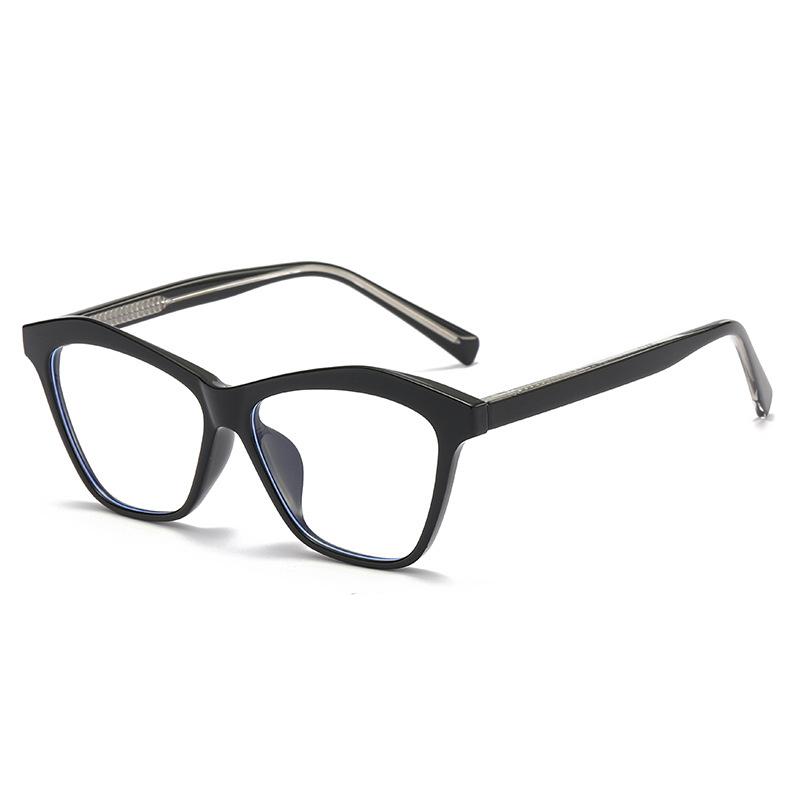 35021 Fashion Square Ferrule Legs Tr90 Glasses Frame 2023 New Anti-Blue Flat Glasses Unisex