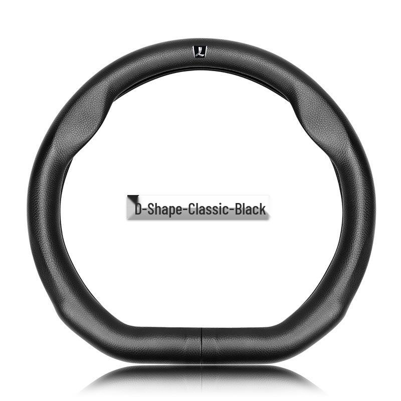 Genuine Leather Luxgen Steering Wheel Cover - Universal Fit for U6, Big 7, S5, U5, 7MPV, Na 5, Rui 3 Models