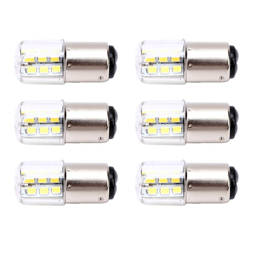 6PCS BA15D Boat LED Bulb 3W 300LM Dimmable 24 2835 SMD LEDs Marine Light Bulb for Ship Yacht Kayak Trailer Sewing