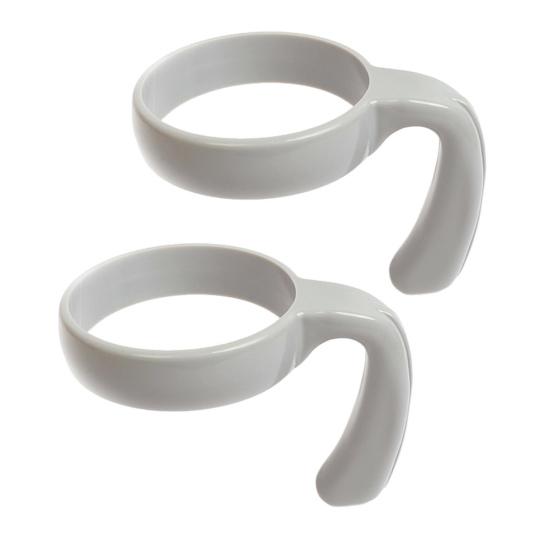 2 Pcs Tumbler Handle Attachment Ergonomic Grip Anti Slip Car Cup Holders BPA Free Travel Mug Handles for 20/32oz Tumbler Cup Accessories