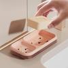 Dual-Compartment Soap Dish with Scented Lid for Dorm Use – Bubble Design, Double Layer