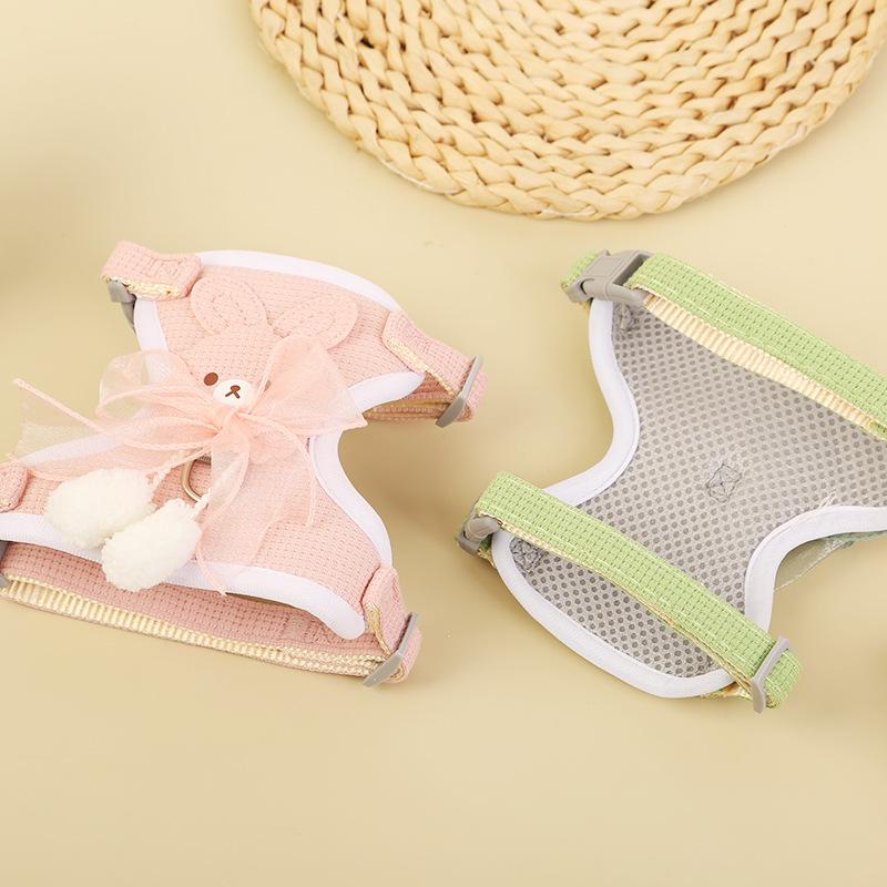 Pet Harness & Leash for Small Dogs and Cats - Adjustable Rope for Teddy, Bichon, and More