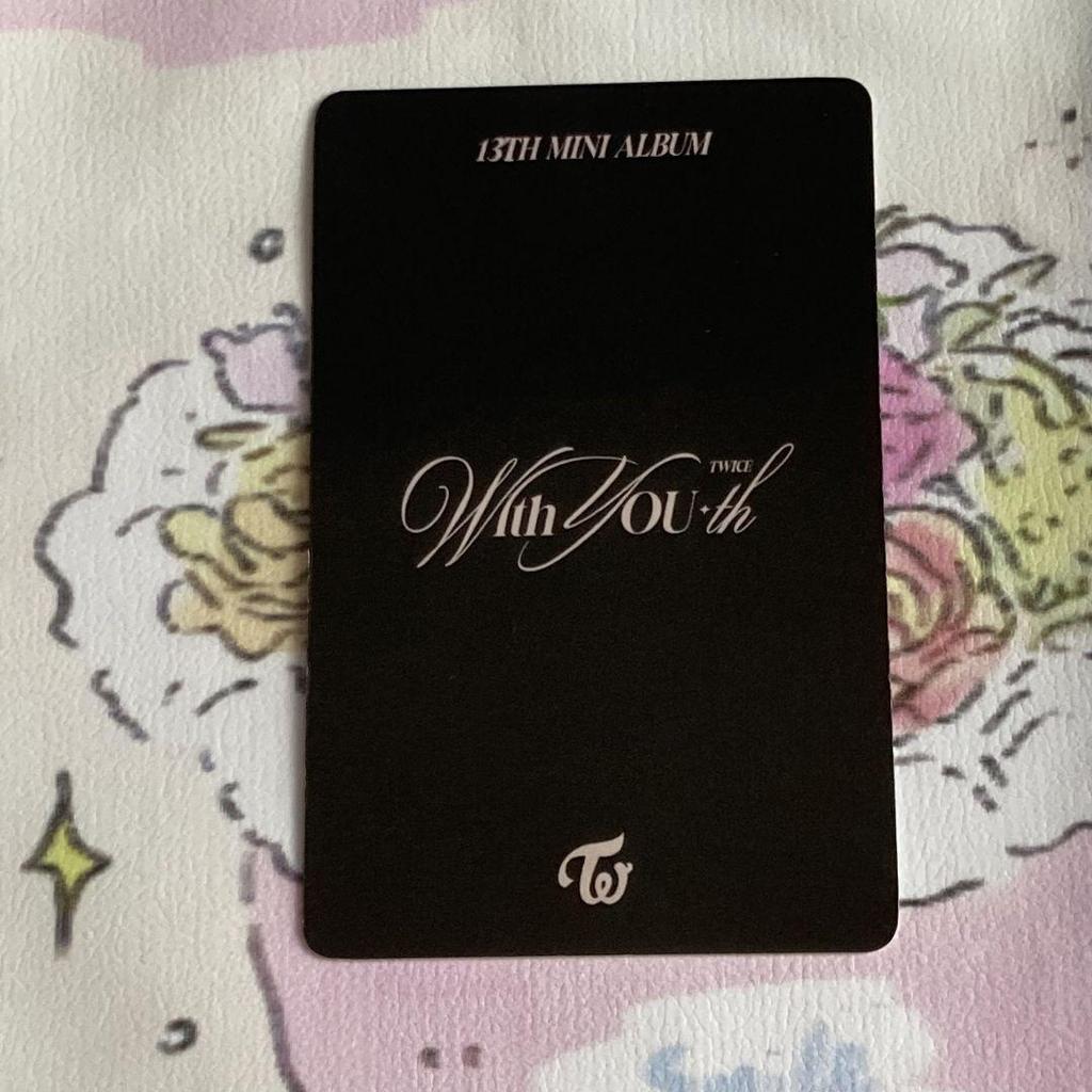 [USED] TWICE Jihyo Korea With YOU-th Pre-Recording Sanok Trading Card