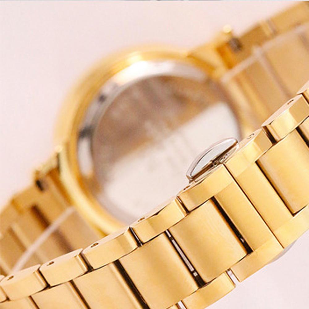 BS Bienen Schwester Gold Strass Damen Uhr Berühmte Luxus Top Marke Edelstahl Wasserdicht Damen Kristall Quarz Armbanduhr