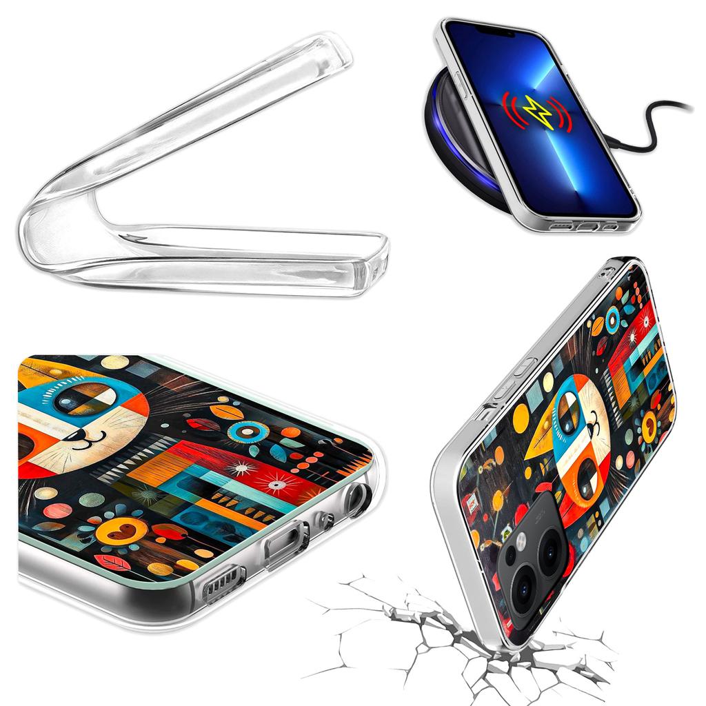 Etui Do Oppo Reno 13F 5G / 13 Fs 5G Foto Obudowa Case Plecki Kot + Szkło 9H