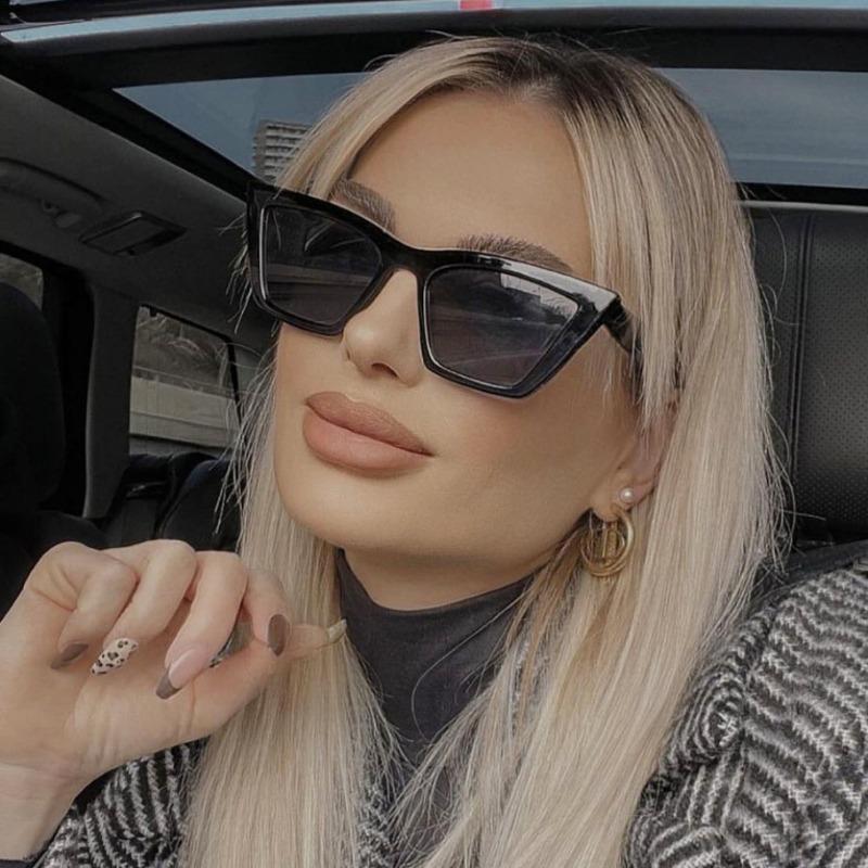 New Brand Sunglasses Square Glasses Personalized Cat Eyes Colorful Sun Glasses UV400 For Women Men Shades