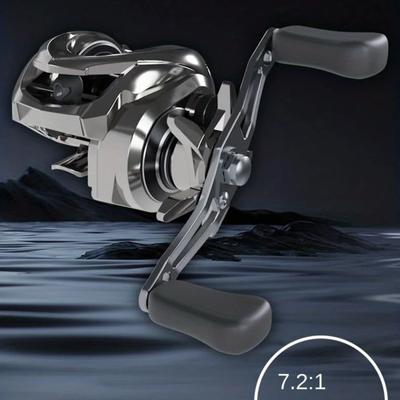 New Electroplated Fishing Reel 7.2:1 Gear Ratio 8KG Max Drag Bait Lure Reel Suitable for Freshwater Saltwater Long Casting  Magnetic