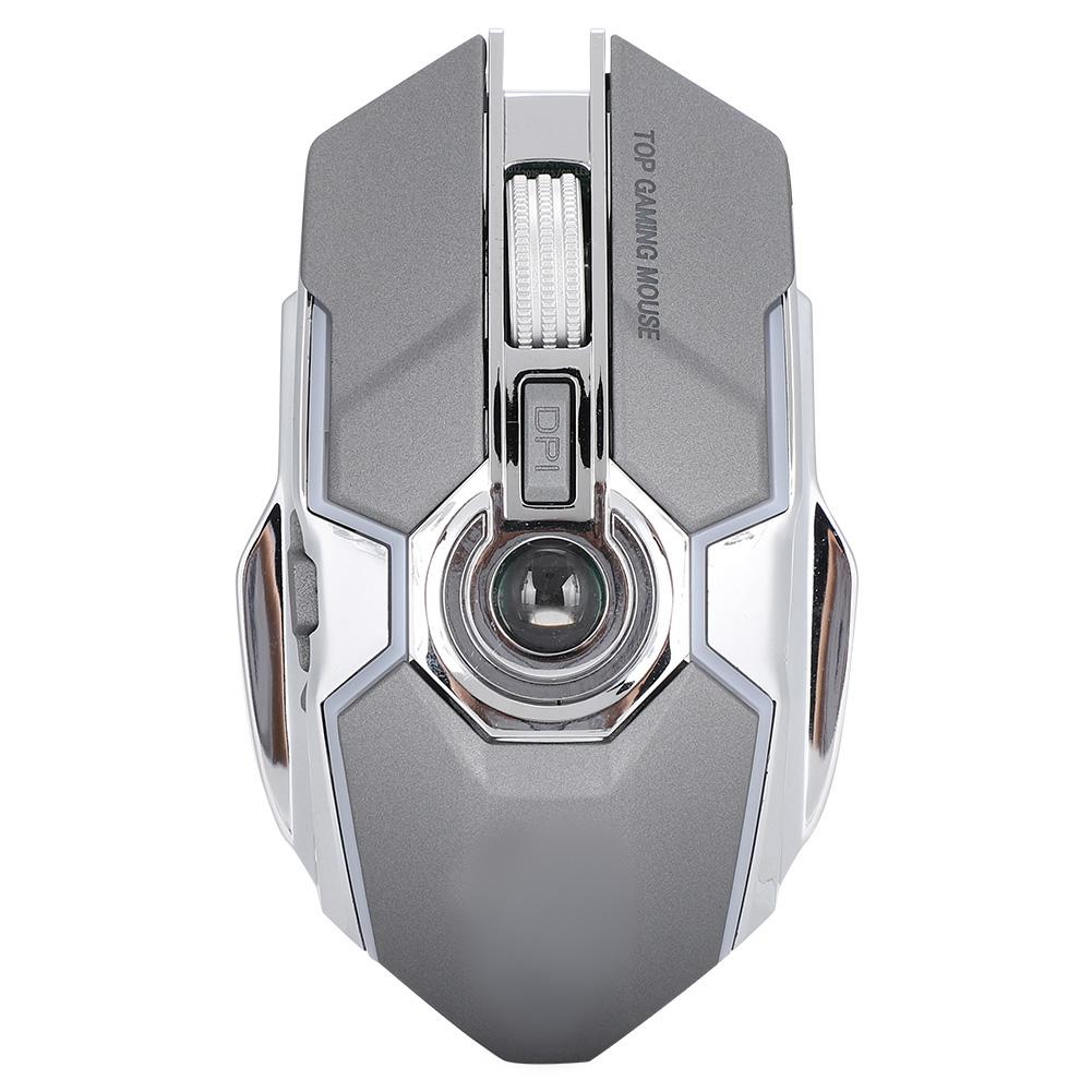 Wireless Gaming Mouse Portable 2.4GHz 1600DPI Silent USB Optical Laptop Desktop Computer MiceGray