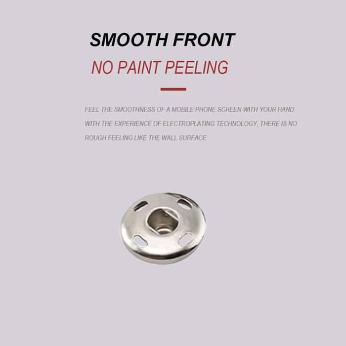 Boutons-pression - CCLKHY - FRAK-21MMY - Métal de haute qualité - Faciles à coudre - Utilisation multiple