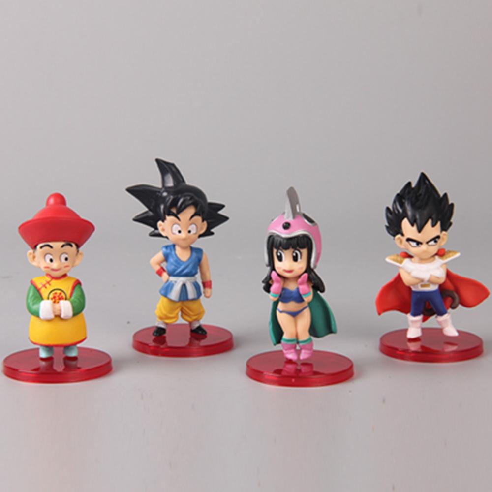 13Pcs/1Set Dragon Ball Son Goku Figure WCF Super Saiyan Son Gohan Krillin Kiki Character Model Toy Gift Collection Action Figure