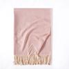 Solid Color Scarf Wavy Light Striped New Scarf Women's Winter Fresh and Sweet Macaron Monochrome Mid Length Scarf