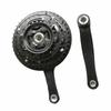 Pedivella Mountain Bike 42T 3 Corone Pedivella Ferro Pedivella Bici Disco Pignone Bici Resistente Biciclette da Strada