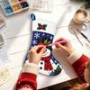 Santa Claus Christmas Stocking Diamond Art Kit Fireplace Hanging Ornament  Christmas Decor