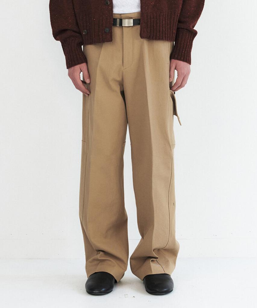 Windeo Drop Cargo Cotton Trousers - Beige