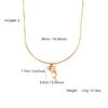 Summer Beach Series Elegant Fashion Simple Luxury Stainless Steel 18K Gold Plated With Zirconia Dolphin Pendant Necklace Female