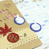 XYUE 30mm Seal for Sealing with Removable Sealing Tape Double-Sided Stamps, Round, Clear, Ears, Strong, Wax, Double-Sided [200 Sheets]