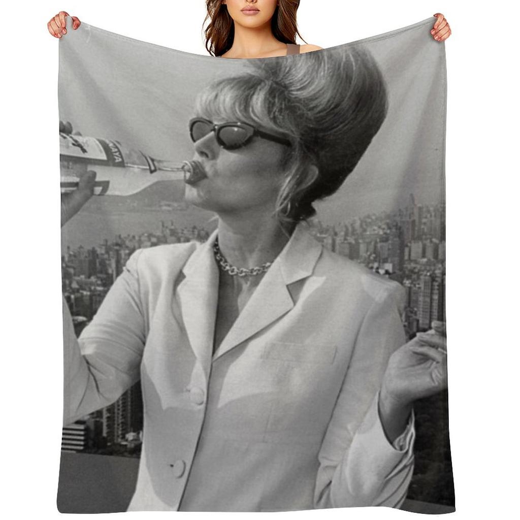 Patsy Stone Black and White Throw Blanket For Baby bed plaid Decoratives Nap Blankets