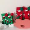 Children Christmas Party Decors Socks Creative Festival Cartoon Big Eyes Magnetic Hand Middle Tube Socks Hosiery Gift