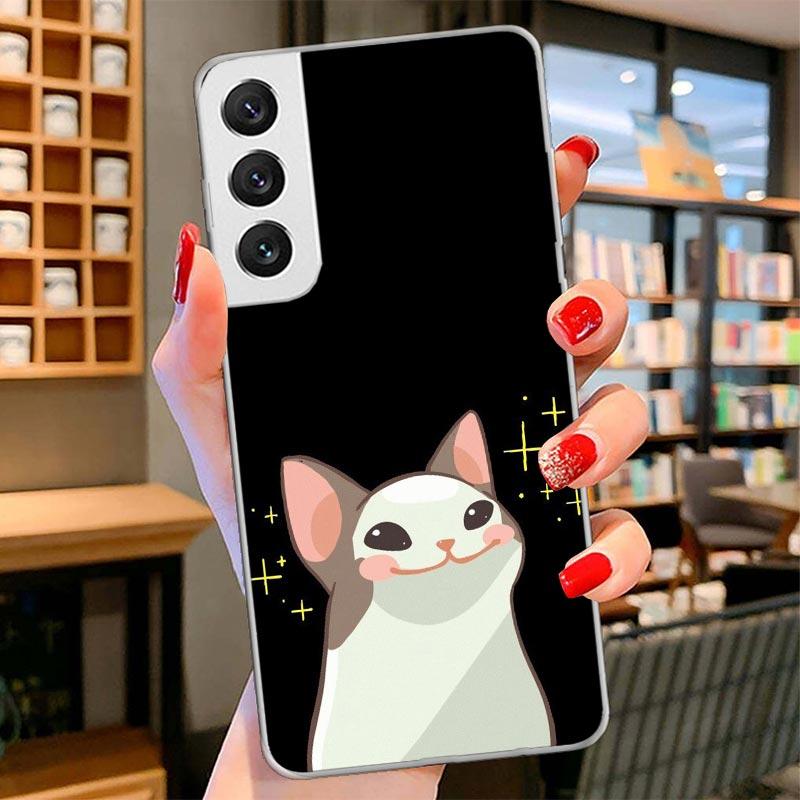 Cute Cartoon Lucky Cats Cover Phone Case For Samsung Galaxy S26 S25 Edge S24 Ultra S23 S22 Plus S21 S20 FE Soft Fundas Shell Gal