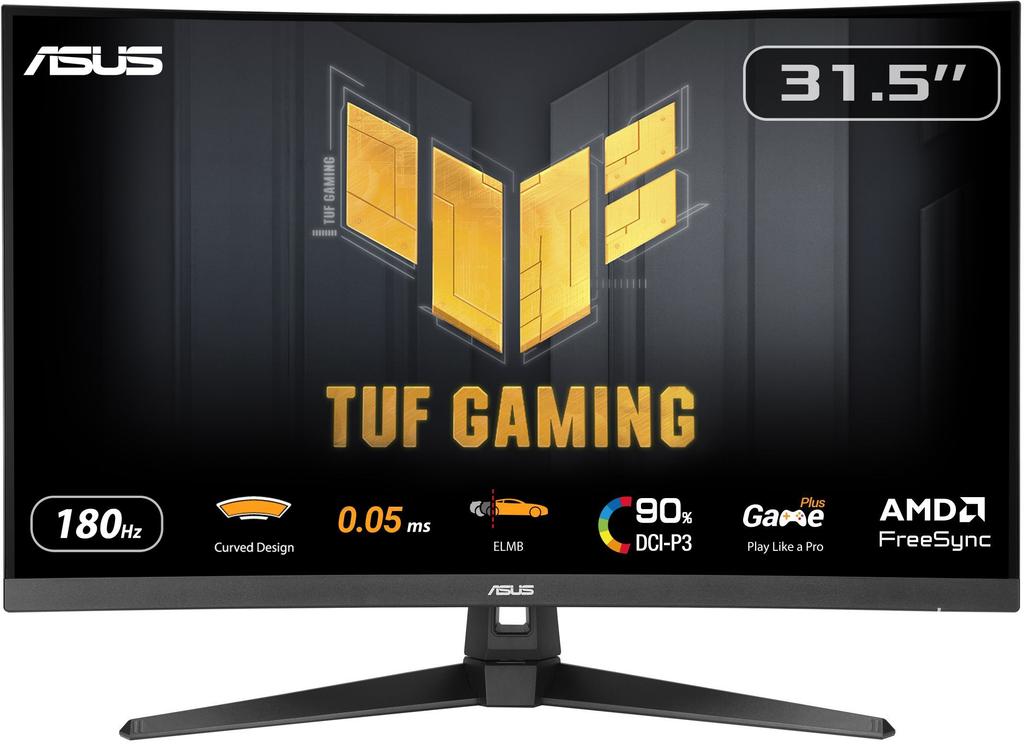 Ecran PC Gamer incurvé - ASUS TUF Gaming - 31,5 - QHD - 180Hz - Dalle VA - 1ms - VG32WQ3B