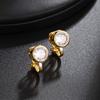 Cute Sparkly Round Heart Zirconia Non Pierced Earrings for Female Graceful Elegance Clip on Earrings Women's Jewelry Trendy