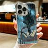 Cool A-Alien X-Xenomorph Plating Phone Case For Iphone 16 17 Pro Max Air 16E 14 15 Plus 12 13 Mini Anti-Fall Airabag Cover