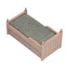 1:12 Miniatur Puppenhaus Birke Bett Mini Möbel Puppenhaus DekorationszubehörBraun