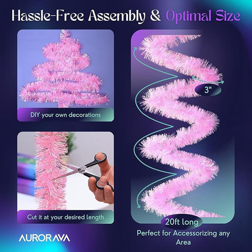 Weihnachtsdekorative Wollstreifen werden für Weihnachtsdekorationen im Innen- und Außenbereich verwendet