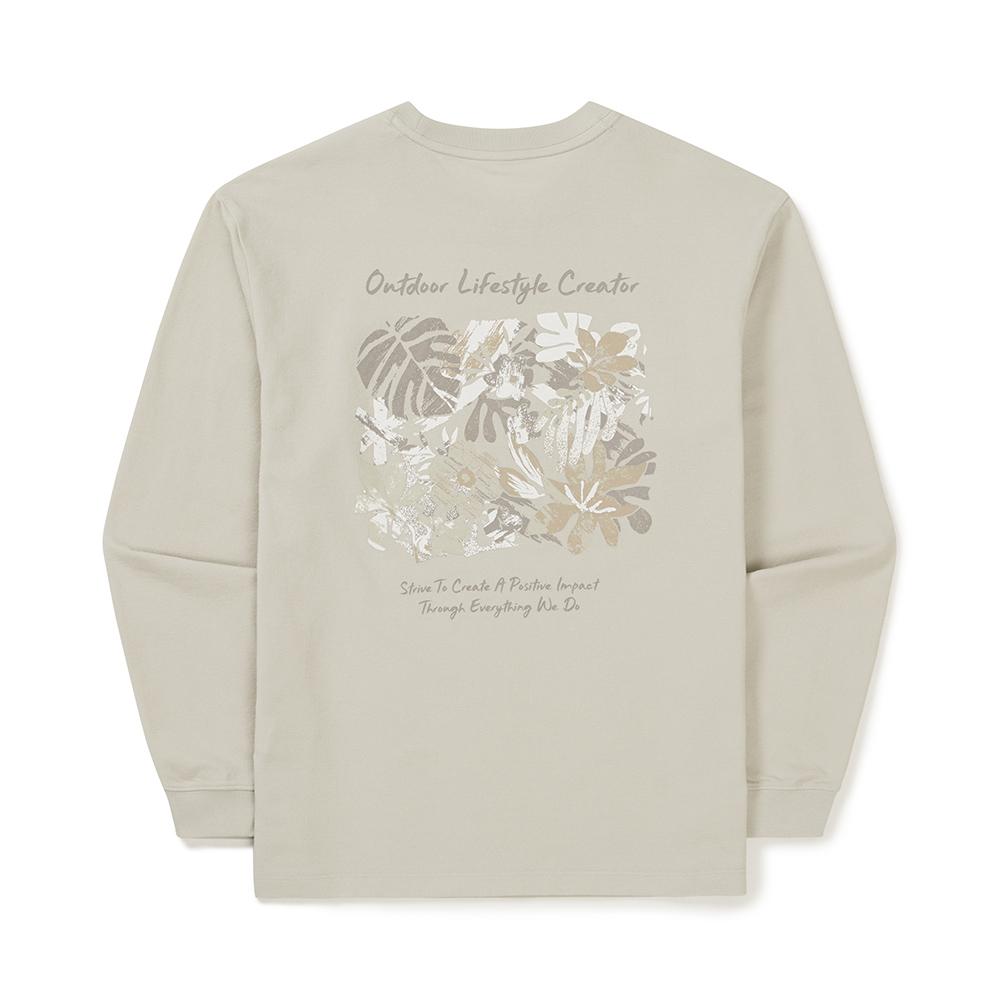 SNOWPEAK Sorona Women's Tropical Long Sleeve T-shirt Light Beige (S25SWFTL63)