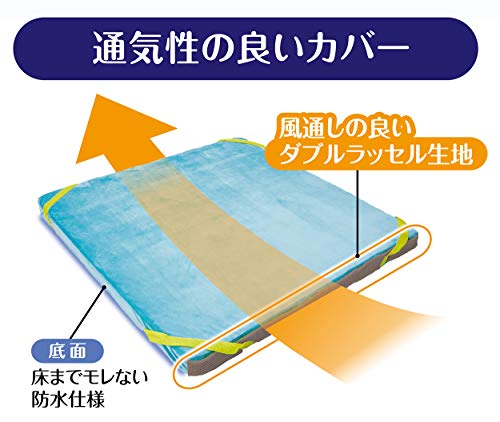 Petio zuttone High-Resilience Fiber Bed for Easy Turning, with Washable Waterproof Mattress, Medium Size