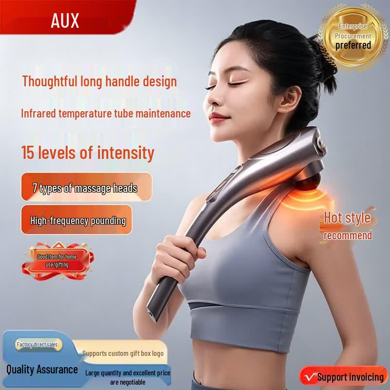 AUX Dolphin Handheld Percussion Massager CN plug (adapter included)