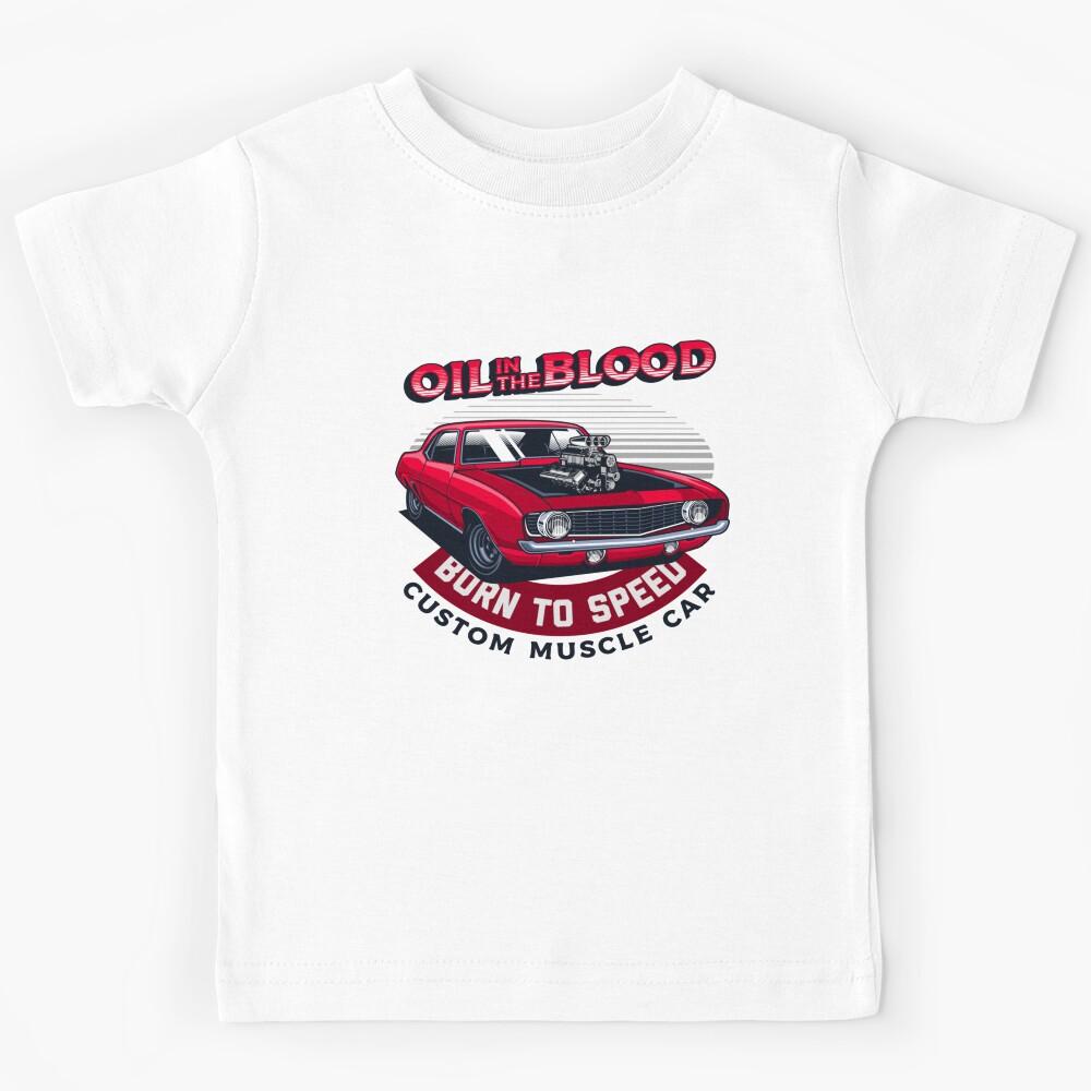 musicle cars born  Kids T-Shirt 130