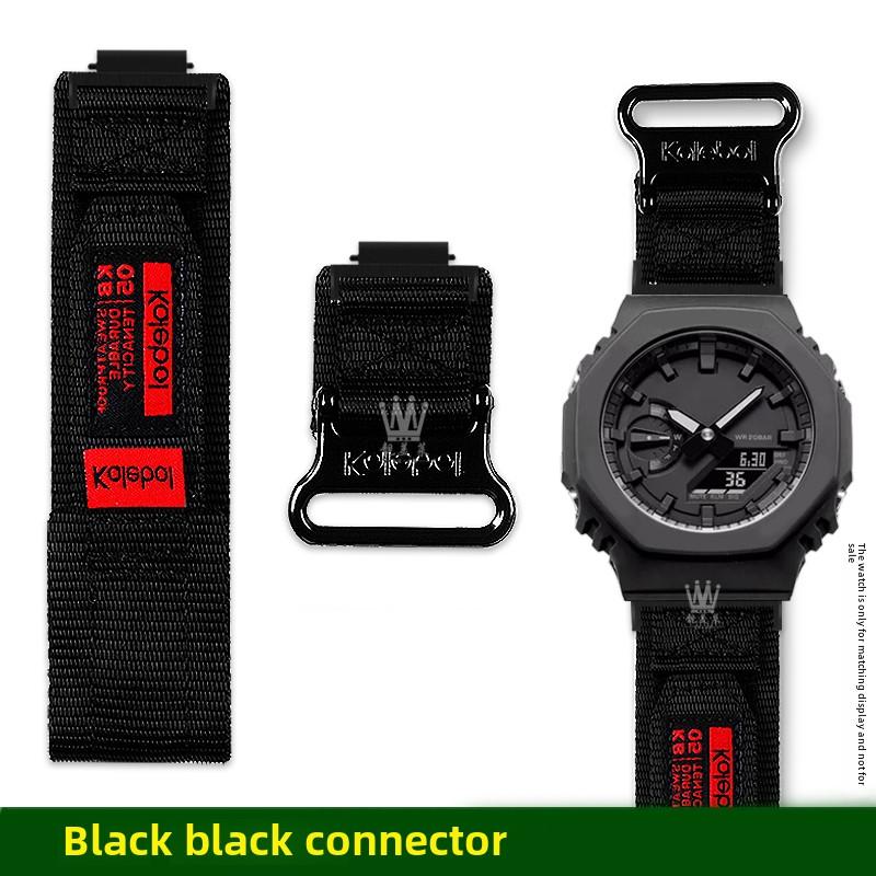 GA2100 Design s poutkem Plátěný řemínek Pro Casio G-SHOCK 5611 GA-2100 GA-2110 GA-B2100 Pánský Venkovní sport Nylonový řemínek na hodinky příslušenství