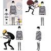 Fantasy Thief Cosplay Outfit Six-piece Set In Polyester For Role-playing Fun