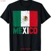 Vintage Mexico Flag Pride Design SweaT T Shirt Washed Stretched Streetwear Fashion Designer Clothes Slightly Vintage Washed