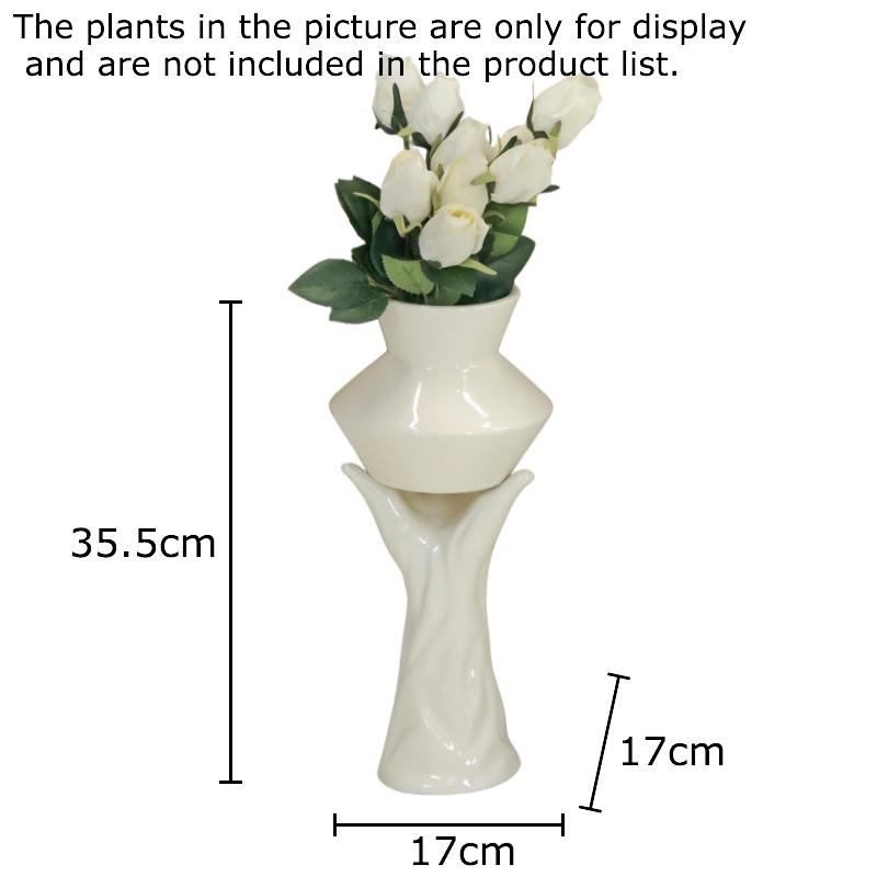 

Creative Arm Holding Vase Desk Decoration Flowers Arrangement Artificial Flower Decorative Floral Vases Room Aesthetic Decor
